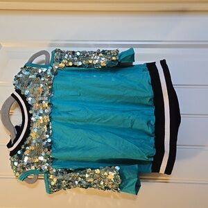 Weissman Turquoise Dance Top And Matching Plaid Button Down